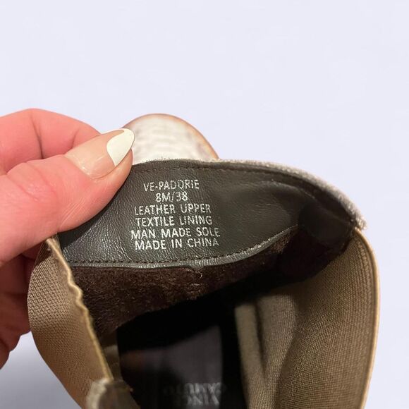 Vince Camuto Chunky Platform Leather Snakeskin Moto Boots - Women's 8 - Picture 4 of 4